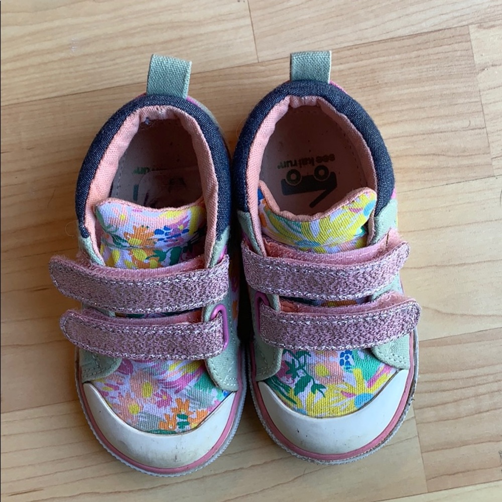 See Kai Run toddler girl high tops - Kya